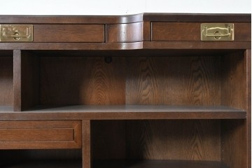 中古　美品　激レア希少モデル!!　カリモク家具(karimoku)　domani(ドマーニ)　Morganton(モーガントン)　フットレール付きバーカウンターテーブル　定価100万円以上　(R-086715)