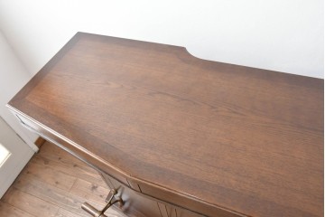 中古　美品　激レア希少モデル!!　カリモク家具(karimoku)　domani(ドマーニ)　Morganton(モーガントン)　フットレール付きバーカウンターテーブル　定価100万円以上　(R-086715)