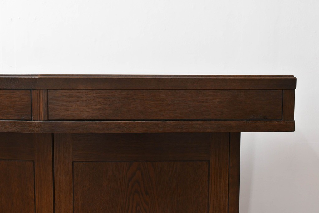 中古　美品　激レア希少モデル!!　カリモク家具(karimoku)　domani(ドマーニ)　Morganton(モーガントン)　フットレール付きバーカウンターテーブル　定価100万円以上　(R-086715)