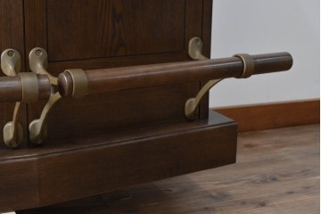 中古　美品　激レア希少モデル!!　カリモク家具(karimoku)　domani(ドマーニ)　Morganton(モーガントン)　フットレール付きバーカウンターテーブル　定価100万円以上　(R-086715)