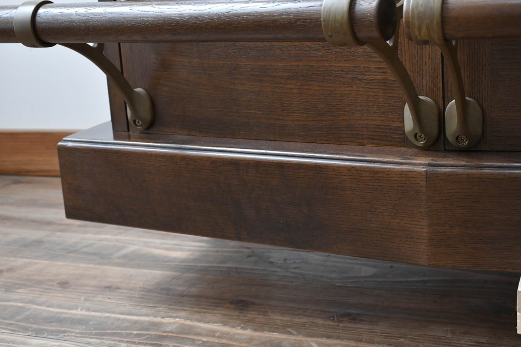 中古　美品　激レア希少モデル!!　カリモク家具(karimoku)　domani(ドマーニ)　Morganton(モーガントン)　フットレール付きバーカウンターテーブル　定価100万円以上　(R-086715)