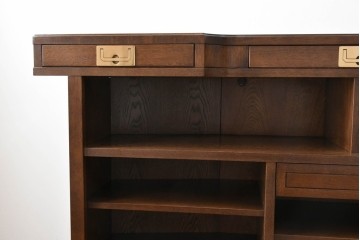 中古　美品　激レア希少モデル!!　カリモク家具(karimoku)　domani(ドマーニ)　Morganton(モーガントン)　フットレール付きバーカウンターテーブル　定価100万円以上　(R-086715)