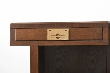 中古　美品　激レア希少モデル!!　カリモク家具(karimoku)　domani(ドマーニ)　Morganton(モーガントン)　フットレール付きバーカウンターテーブル　定価100万円以上　(R-086715)