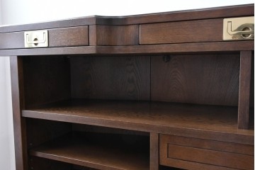 中古　美品　激レア希少モデル!!　カリモク家具(karimoku)　domani(ドマーニ)　Morganton(モーガントン)　フットレール付きバーカウンターテーブル　定価100万円以上　(R-086715)