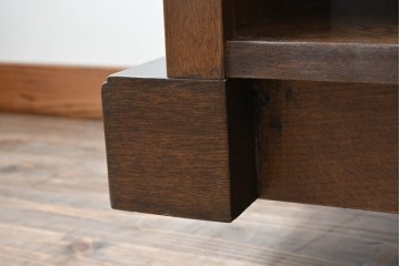 中古　美品　激レア希少モデル!!　カリモク家具(karimoku)　domani(ドマーニ)　Morganton(モーガントン)　フットレール付きバーカウンターテーブル　定価100万円以上　(R-086715)