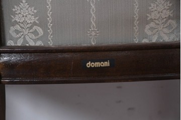 中古　希少　カリモク家具(karimoku)　domani(ドマーニ)　Morganton(モーガントン)　織り柄ファブリックが上品なカウンターチェア2脚セット　(R-086716)