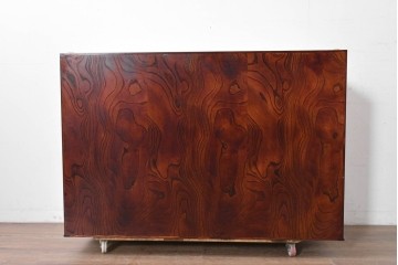 《天板・台輪取り付け加工費込み》　中古　美品　岩谷堂箪笥　菊幸　重厚な錠前金具が目を引く衣装盆5杯の着物箪笥　(R-086720)