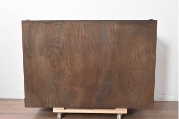 《天板取り付け加工費込み》　中古　美品　岩谷堂箪笥　欅(ケヤキ)材　重厚な金具が目を引く整理箪笥　(R-086726)