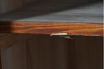 和製アンティーク　レトロな引き出し付き重ねガラス戸棚　(R-086727)