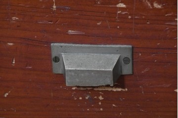 和製アンティーク　レトロな引き出し付き重ねガラス戸棚　(R-086730)