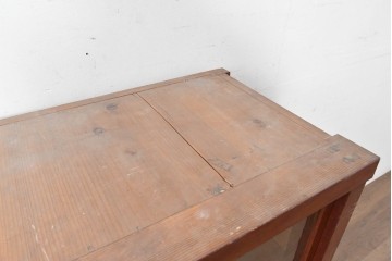 和製アンティーク　レトロ　素朴なガラス戸棚　(R-086731)