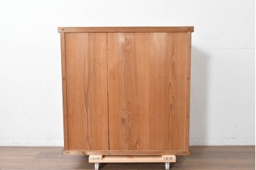 和製アンティーク　レトロ　素朴なガラス戸棚　(R-086731)