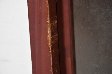 和製アンティーク　レトロな引き出し付きガラス戸棚　(R-086732)