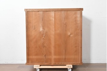 和製アンティーク　レトロ　素朴なガラス戸棚　(R-086734)