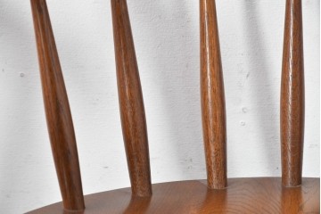 中古　美品　柏木工(KASHIWA、かしわ)　楢(ナラ)材　木の温もりあふれるキャプテンチェア2脚セット　(R-086743)