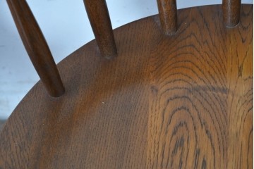 中古　美品　柏木工(KASHIWA、かしわ)　楢(ナラ)材　木の温もりあふれるキャプテンチェア2脚セット　(R-086743)