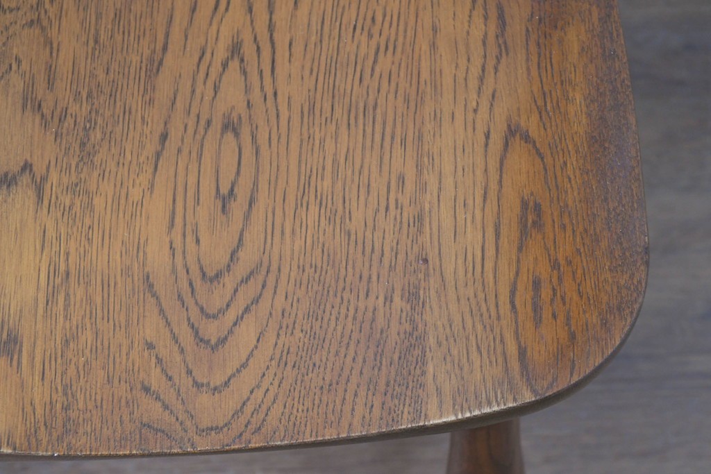 中古　美品　柏木工(KASHIWA、かしわ)　楢(ナラ)材　木の温もりあふれるキャプテンチェア2脚セット　(R-086743)