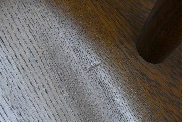 中古　美品　柏木工(KASHIWA、かしわ)　楢(ナラ)材　木の温もりあふれるキャプテンチェア2脚セット　(R-086743)