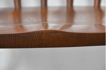 中古　美品　柏木工(KASHIWA、かしわ)　楢(ナラ)材　木の温もりあふれるキャプテンチェア2脚セット　(R-086743)