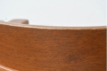 中古　美品　柏木工(KASHIWA、かしわ)　楢(ナラ)材　木の温もりあふれるキャプテンチェア2脚セット　(R-086743)