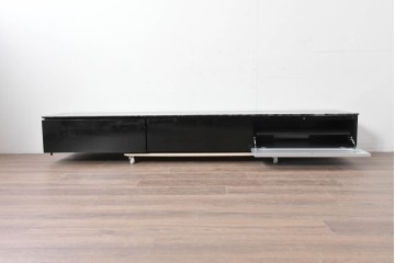 中古　国産特注品　天板(大理石)　重厚な天板が目を引くテレビボード　製作費約60万円　(R-086744)