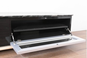 中古　国産特注品　天板(大理石)　重厚な天板が目を引くテレビボード　製作費約60万円　(R-086744)