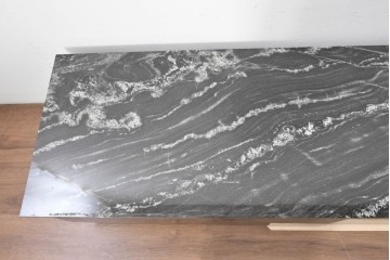 中古　国産特注品　天板(大理石)　重厚な天板が目を引くテレビボード　製作費約60万円　(R-086744)