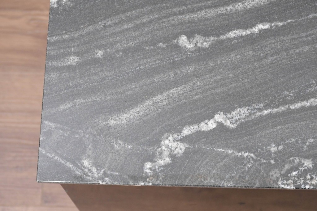 中古　国産特注品　天板(大理石)　重厚な天板が目を引くテレビボード　製作費約60万円　(R-086744)