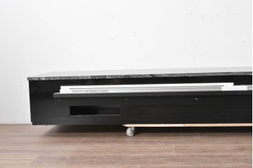 中古　国産特注品　天板(大理石)　重厚な天板が目を引くテレビボード　製作費約60万円　(R-086744)