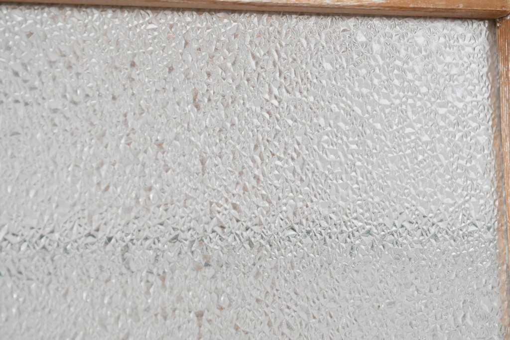 和製ヴィンテージ　新藤ケース店　レトロ感が可愛らしい木製フレームのガラスショーケース　(R-086749)