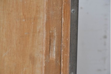 和製ヴィンテージ　新藤ケース店　レトロ感が可愛らしい木製フレームのガラスショーケース　(R-086749)