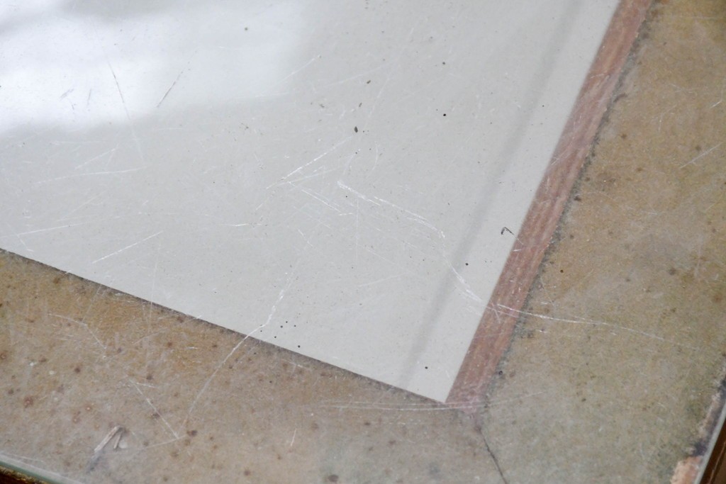 和製ヴィンテージ　楢(ナラ)材の木枠と広いガラス面が魅力のガラスショーケース　(R-086750)