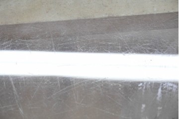 和製ヴィンテージ　楢(ナラ)材の木枠と広いガラス面が魅力のガラスショーケース　(R-086750)