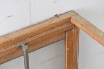 和製ヴィンテージ　広いガラス面でディスプレイが映えるガラスショーケース　(R-086751)