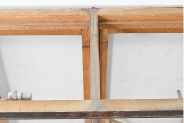 和製ヴィンテージ　広いガラス面でディスプレイが映えるガラスショーケース　(R-086751)