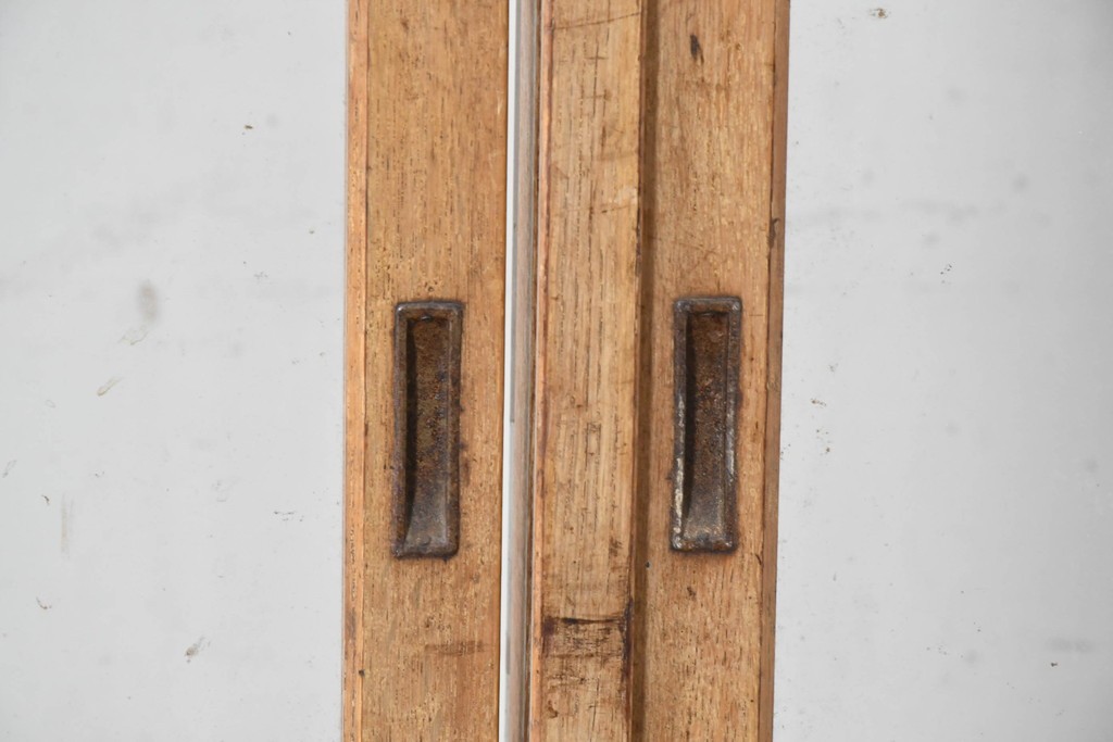 和製ヴィンテージ　広いガラス面でディスプレイが映えるガラスショーケース　(R-086751)