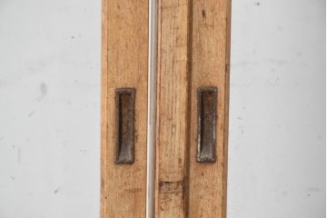 和製ヴィンテージ　広いガラス面でディスプレイが映えるガラスショーケース　(R-086751)