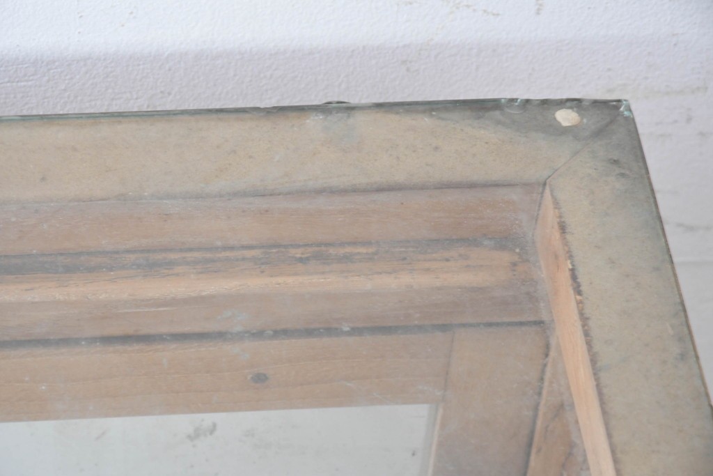 和製ヴィンテージ　希少な小振りサイズ! 　市松模様のタイルがレトロなたばこガラスケース　(R-086752)