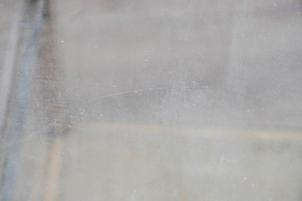 和製ヴィンテージ　希少な小振りサイズ! 　市松模様のタイルがレトロなたばこガラスケース　(R-086752)