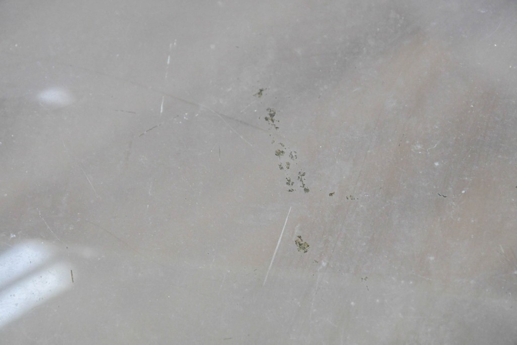 和製ヴィンテージ　希少な小振りサイズ! 　市松模様のタイルがレトロなたばこガラスケース　(R-086752)