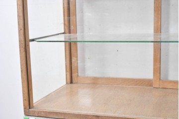 和製ヴィンテージ　希少な小振りサイズ! 　市松模様のタイルがレトロなたばこガラスケース　(R-086752)