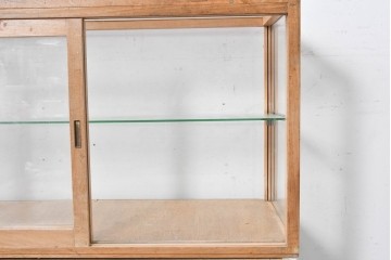 和製ヴィンテージ　希少な小振りサイズ! 　市松模様のタイルがレトロなたばこガラスケース　(R-086752)