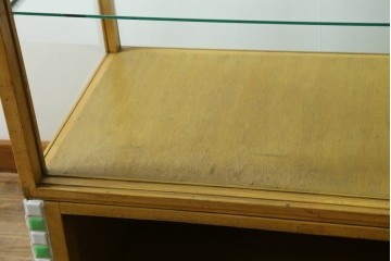 和製ヴィンテージ　希少な小振りサイズ! 　市松模様のタイルがレトロなたばこガラスケース　(R-086752)