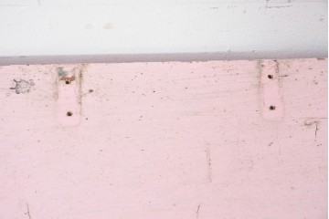 《ペイント仕上げ限定》　和製ヴィンテージ　小振りな15マス収納のシンプルなマス目棚　(R-086753)