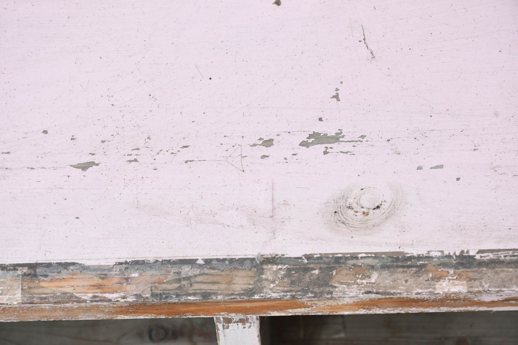 《ペイント仕上げ限定》　和製ヴィンテージ　小振りな15マス収納のシンプルなマス目棚　(R-086753)