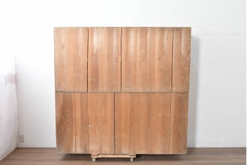 和製アンティーク　素朴な木味が魅力の引き出し付き飾り棚　(R-086756)