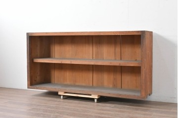 和製アンティーク　木味を楽しめる素朴なオープンラック　(R-086757)