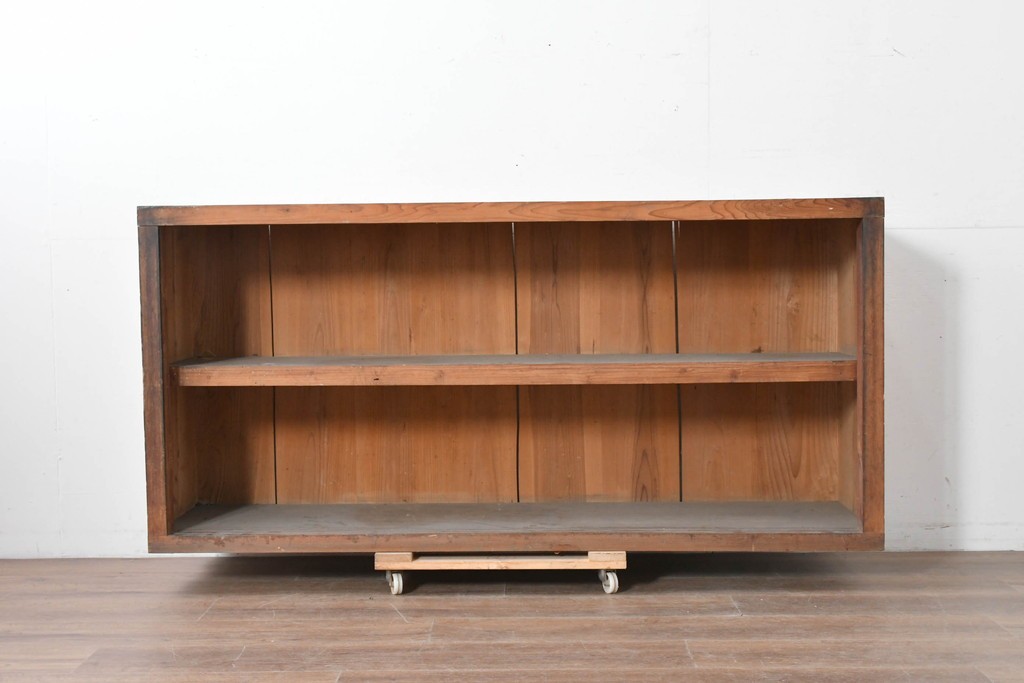 和製アンティーク　木味を楽しめる素朴なオープンラック　(R-086757)