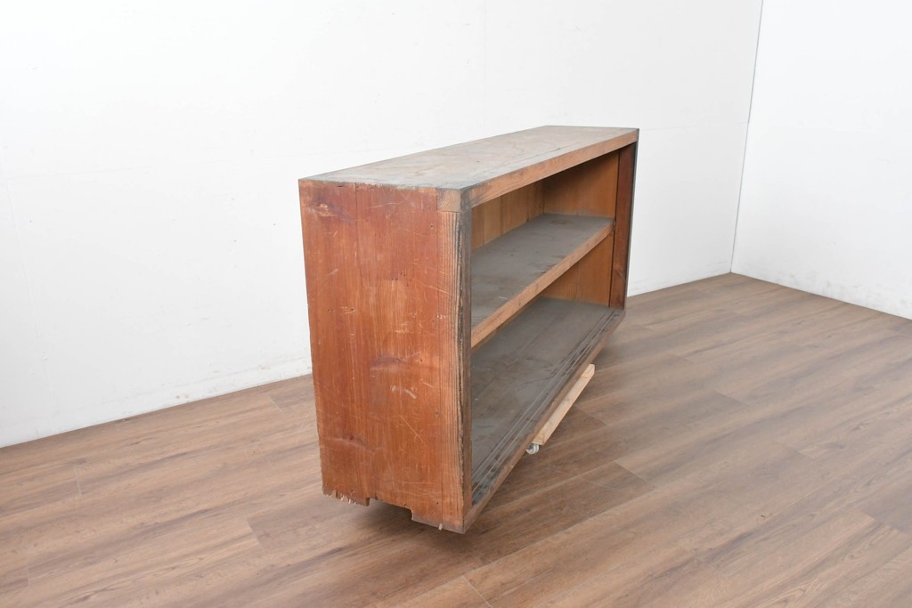 和製アンティーク　木味を楽しめる素朴なオープンラック　(R-086757)