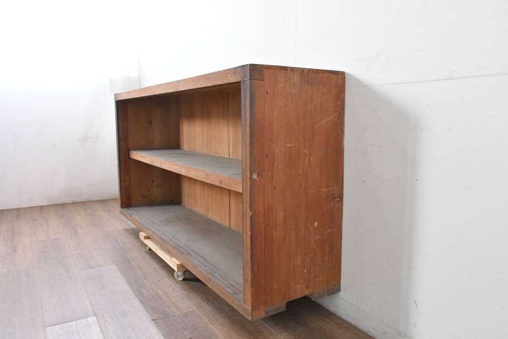 和製アンティーク　木味を楽しめる素朴なオープンラック　(R-086757)